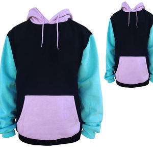 High Quality Eco-Friendly Lightweight Breathable Polyester/Cotton Fleece Double-Layer Oversized <b>Pullover</b> Hoodie Long <b>Men's</b> - Product Image 5