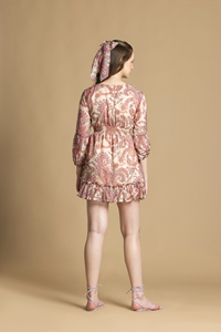 เดรสชีฟองพิมพ์ลายหลากสี ดีไซน์ล่าสุด ทรงบาน สำหรับงานปาร์ตี้ ชุดลำลองสำหรับผู้หญิงและเด็กผู้หญิง ราคาไม่แพง - Product Image 4