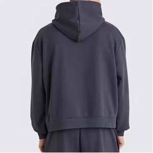 Conjunto de Sudadera con Capucha de Algodón Chino Lavado de 300g, Hombros Caídos, Ajuste Holgado, Estilo Americano Vintage, Tejido de Invierno para Hombre - Product Image 2