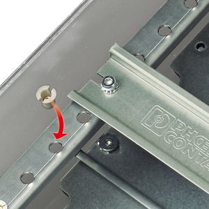 Bloque de Terminales Cerámico NS 35/15 PERF 2000MM - Conexión por Perno Perforado para Riel DIN, 21-30 AWG, 50A Máx. Continuo - Product Image 5