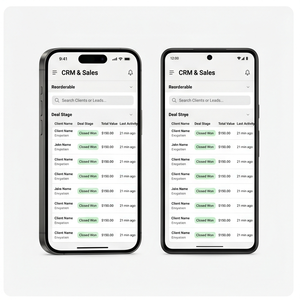 Application professionnelle tout-en-un Royalcraft – CRM, ventes, comptabilité, inventaire, RH et tableau de bord d'analyse iOS/Android - Product Image 2