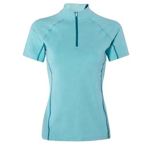 รุ่นที่ดีที่สุด เสื้อผู้หญิงทรงสวยหรู ปักโลโก้ ทรงพอดีตัว ไซส์พลัส ผ้าโรเบ็กซ์/ซูเพล็กซ์ คอกลม แขนครึ่ง ป้องกันรอยยับ ระบายอากาศได้ดี 100% - Product Image 4