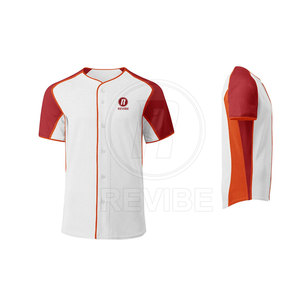 Jersey de Béisbol de Manga Corta, Talla Grande, Transpirable, de Tela Suave, Diseño Personalizado, Precio Económico, Superventas, para Venta en Línea - Product Image 4