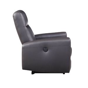 เก้าอี้เอนหนังสีน้ำตาลมีพนักพิงหุ้มสบาย - Product Image 5