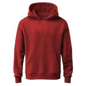 Sweat-shirt à capuche vert pour homme, coupe classique, en molleton de coton, pull décontracté avec poche avant, vêtement d'automne - Product Image 6