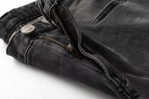 Jean slim gris pour homme, style rétro streetwear, avec poches latérales, délavé, prix bas, vente en gros, modèle polyvalent, équipe bleue - Product Image 4