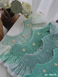 Vestido de Bebé Hecho a Mano en Vietnam, OEM, Lino Ahumado, Corte Holgado y Cómodo, Estampado Floral y Animal, Personalizado - Product Image 4