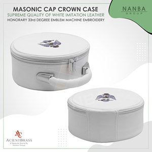Emblema Honorífico Blanco de 33 Grados Bordado a Máquina Sin Correa - Product Image 3