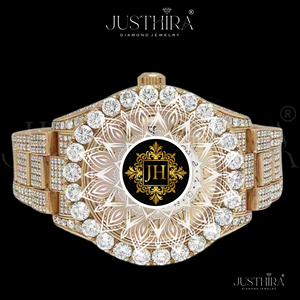 Export Quality for Bling Moissanite Diamond Quartz Watch Glass Stainless Steel Band Water Resistant Hip Hop Luxury for Men Women - Product Image 3