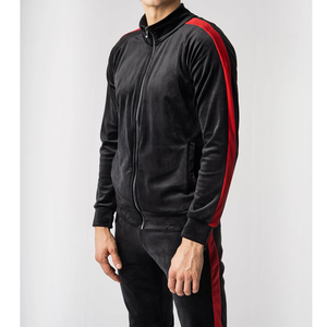 Ensemble de survêtement d'hiver pour homme en velours avec fermeture éclair, personnalisé, coupe ample, sweat à capuche et pantalon de jogging, doublure polaire respirante et écologique - Product Image 6