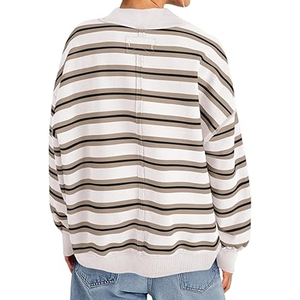 Women Mock Neck Sweatshirt Heavyweight Lined Streetwear Fashion Pullover - Product Image 5