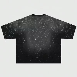 Stylish Branded T Shirts Custom Men's Rhinestone <b>Transfer</b> T-Shirt Custom Logo OEM Service for Men's Rhinestone <b>TShirt</b> - Product Image 4