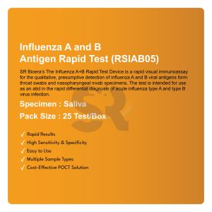 Alat Tes Cepat Antigen <span class=keywords><strong>Influenza</strong></span> A dan B RSIAB05 Deteksi Infeksi Pernapasan Virus Flu Perangkat Diagnostik Medis Klinis - Product Image 2