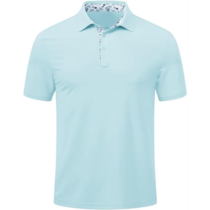 Polos con logotipo personalizado para hombre, tela piqué transpirable, ajuste cómodo, ideales para uniformes y branding. - Product Image 1