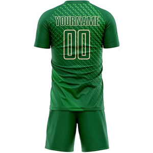 Latest Style Soccer Uniform Set for Adult Men Short Sleeve 100% Polyester Breathable Anti-Bacterial High Quality Customizable - Product Image 3
