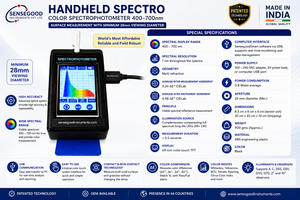 Spectrophotomètre couleur portable Sensegood Instruments 400-700nm, mesureur de réflectance spectrale visible, résolution 1nm pour peinture - Product Image 3