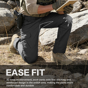 Pantalons de travail haute performance, design multi-poches, avec tissu respirant Ripstop, pour les artisans et les mécaniciens professionnels - Product Image 4
