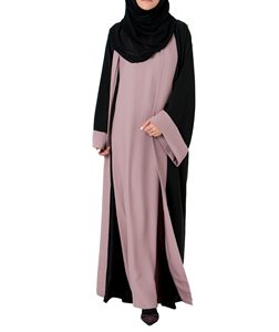 Custom Turkish Design Breathable Polyester Fabric Eco-Friendly Floor-Length Long Sleeve Modest Evening/ Formal Abaya for Women - Product Image 2