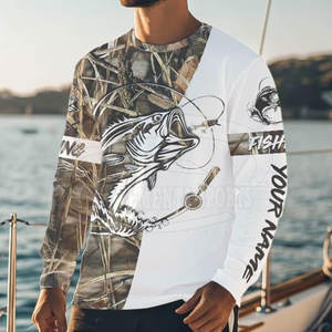 Superventas nuevo diseño hombres sublimación pesca Jersey cómodo hombres sublimación pesca Jersey - Product Image 4