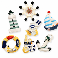 Aimant de réfrigérateur personnalisé en résine 3D, thème marin, phare, ancre, souvenir, aimant de réfrigérateur en gros, décoration de la maison, cadeau
