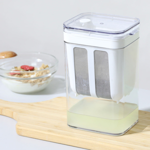 Passoire à yaourt grec en acier inoxydable 304 à mailles fines avec couvercles - Durable et pliable, lavage à la main uniquement - Product Image 2