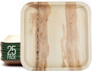Assiettes écologiques en feuilles de palmier, sans produits chimiques, à base de plantes, biodégradables, jetables, pour la restauration, vente en gros, export, services alimentaires - Product Image 6