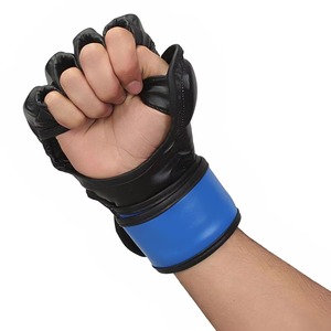MMA Boxing <b>Gloves</b> Leather Half Finger Thermal Winter Custom Logo Printed High Quality Low MOQ OEM Wholesale Fashion Training New - Product Image 5