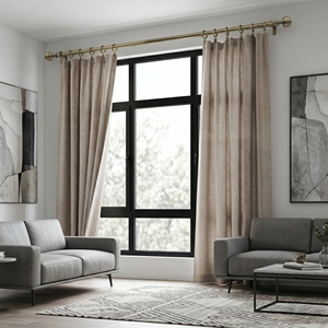 Remates esféricos modernos para barras de cortinas, barras y accesorios contemporáneos - Product Image 3
