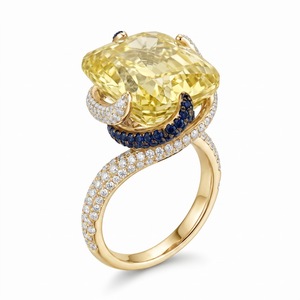 Anillo de Diamantes de Corte Ovalado Cultivados en Laboratorio en Oro de 18K para Mujer, con Diamantes Blancos de Corte Brillante en las Laterales, Estilo de Compromiso de Lujo - Product Image 6