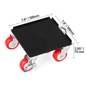 Carrello per Mobili Resistente con Pannello in Acciaio al Carbonio, 5 Ruote Girevoli a 360 Gradi, Carico Massimo 1575 kg, Trasportatore di Mobili - Product Image 1