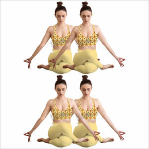 ชุดออกกำลังกาย 2 ชิ้น ชุดโยคะสำหรับผู้หญิง ชุดกีฬาผู้หญิง เสื้อกล้ามเอวสูง กางเกงขาสั้น ชุดโยคะ เสื้อครอป กางเกงขายาว - Product Image 6