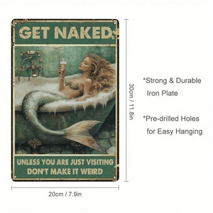 CIFbuy Targa in Alluminio Vintage Rustica 12x8 Pollici, Decorazione Creativa e Originale per Casa e Bar, per Servizio di Ritiro TikTok per Temu - Product Image 3