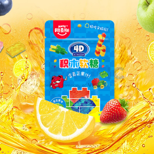 CANDY AMOS 4D BLOCKS GUMMY 72G ORIGINE CHINE - Product Image 2