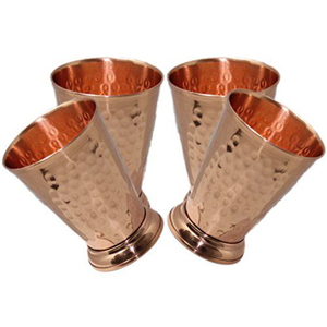 Gobelet en cuivre portable, écologique, bienfaits ayurvédiques pour la santé, vaisselle pour la maison, les mariages, les hôtels, fournitures, verre en cuivre - Product Image 3
