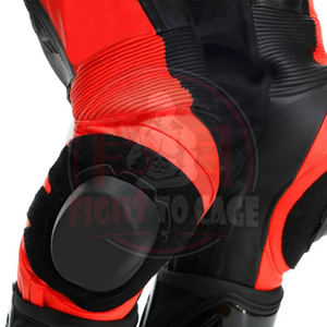 Traje de carreras de motos en contraste de color negro y rojo, diseño personalizado, conjunto de una pieza desmontable para carreras de motos alpinestrar. - Product Image 5