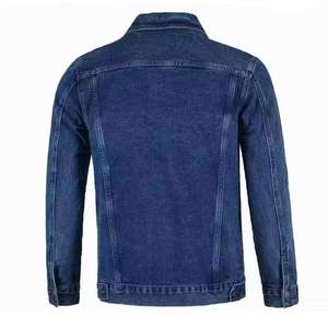 <b>Mens</b> Classic Embroidered <b>Denim</b> <b>Jacket</b> Slim Fit Button Front Casual Jean Coat Customizable Streetwear Outerwear Wholesale - Product Image 5