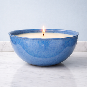 Blush Glow Ceramic <b>Candle</b> Vessel Deep Bowl Thick Heat Resistant Smooth Textured Glaze Finish Single Wick Elegant Home Decor - Product Image 6
