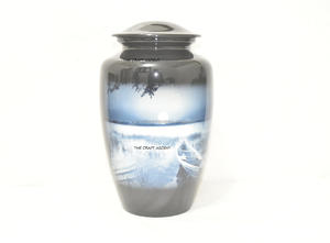 Urnas de Cremación de Aluminio Duraderas de Estilo Americano de 10 Pulgadas con Estampado de Caballos, Personalizadas al por Mayor, para Cenizas Humanas, Artículos Funerarios Metálicos - Product Image 3