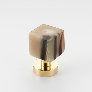 Polished Animal Nautical Solid Buffalo Horn Cabinet <b>Knob</b> Eco-Friendly Home Decor From India By HF Crafts - Product Image 3