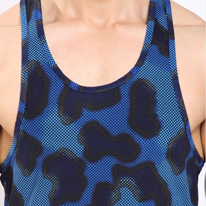New Arrival Good Seller Unique Design Soft Touch Fabric High Quality In Reasonable Price Bodybuilding <b>Men</b> Fitness Wear <b>Singlets</b> - Product Image 6