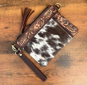 Bolso Bandolera Pequeño de Cuero Vacuno de Alta Calidad para Mujer 2024, Bolso de Mano con Estampado Floral, Cierre de Cremallera, Estampado de Nailon, Regalo - Product Image 4