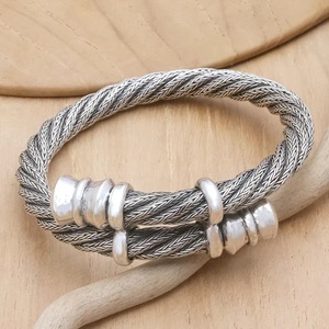 Pulsera de Plata de Ley 925 con Dijes, Brazalete Bohemio Hecho a Mano, Ajustable, Joyería de Moda para Mujer - Product Image 6