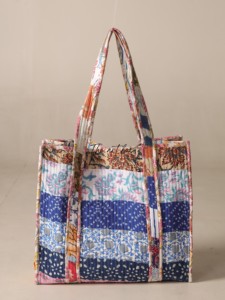 Wholesale Indian Hand Block Print Cotton Quilted Tote <b>Bag</b> Bohemian <b>Patchwork</b> Shoulder <b>Bag</b> - Product Image 1