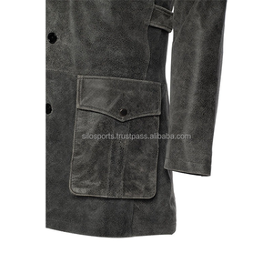 2025 Collection hiver manteau en cuir de vachette gris Original pour les femmes en gros de haute qualité à bas quantité minimale de commande manteaux de mode chauffants OEM - Product Image 3