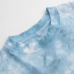 เสื้อยืดผ้าฝ้ายแท้ 100% ลายมัดย้อม สำหรับผู้ชาย ทรงหลวม ผ้าฝ้ายออร์แกนิค ยั่งยืน เป็นมิตรกับสิ่งแวดล้อม เสื้อยืดผู้ชายลายมัดย้อม - Product Image 2