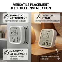 Capteur intelligent de température et d'humidité Tuya Zigbee, thermomètre et hygromètre d'intérieur, alimenté par batterie, pour hôtel et maison