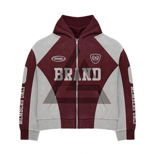 Nouvel ensemble de survêtement deux pièces pour homme, grande taille, uni, hiver, personnalisé, 100% coton, avec capuche et cordon de serrage - Product Image 6