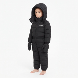 Traje de Nieve de una Pieza para Bebé Niño, Marca HAWK EYE, Color Negro, con Capucha, Cierre de Cremallera, Impermeable, Ropa de Invierno para Bebés - Product Image 5
