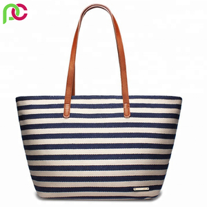 Nouveau design de sacs de plage en coton réutilisables et durables avec poignée en corde sac fourre-tout écologique sacs de plage en toile de coton pour femmes - Product Image 4