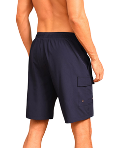 Color Customer Logo OEM Summer Plain Quick Dry Elastic Waist Track shorts Swimpant Beach Short Knitted <b>Men</b> <b>Trunk</b> Short - Product Image 2